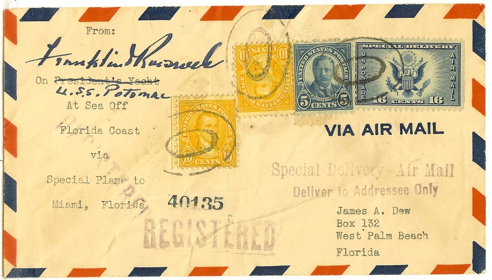 FDRpostalcoversignedforsale Historic Autographs & Documents for